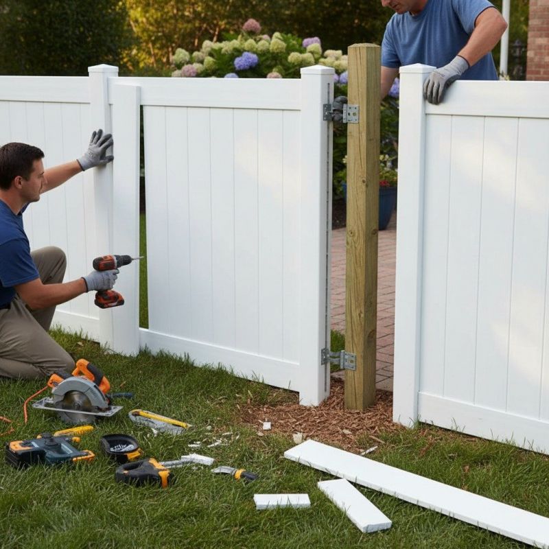 Local Fence Gate Repair pros at work